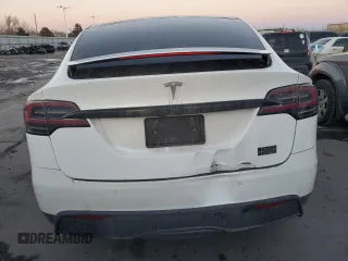 2022 Tesla Model X Plaid with VIN 7SAXCBE67NF356567, listed as a Copart auction lot 43243895 with 24,381 mi miles and Salvage Title. Bid and sale history available at DreamBid. Image 6.