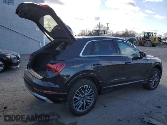2022 Audi Q3 Premium with VIN WA1AUCF39N1092183, listed as a Copart auction lot 88644905 with 50,684 mi miles and Salvage Title. Bid and sale history available at carsss.com. Image 3.