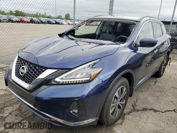 2023 Nissan Murano SV с VIN 5N1AZ2BS2PC139474, выставлен на аукционе Copart как лот 56922365 с пробегом 28 440 миль миль и Списание • Salvage title. История ставок и продаж доступна на DreamBid. Изображение 1.