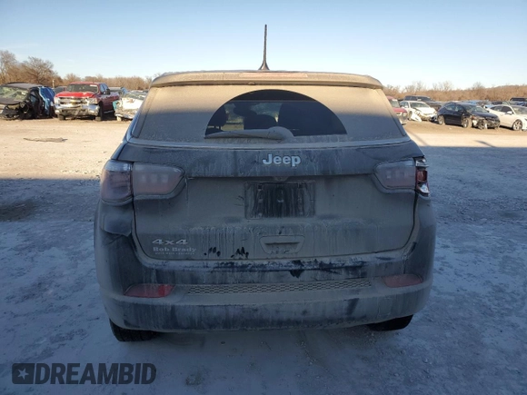 2024 Jeep Compass Sport with VIN 3C4NJDAN4RT100350, listed as a Copart auction lot 46822695 with 40,451 mi miles and Salvage title. Bid and sale history available at DreamBid. Image 6.