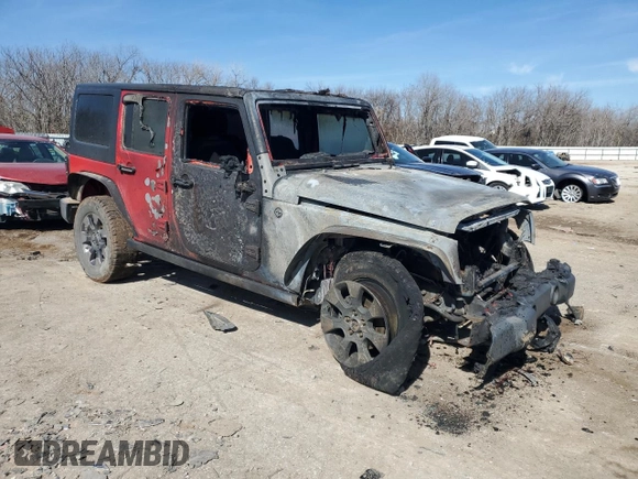 2015 Jeep Wrangler Unlimited Sport RHD with VIN 1C4BJWKG9FL642937, listed as a Copart auction lot 45654365 with Not provided miles and Non repairable. Bid and sale history available at DreamBid. Image 4.