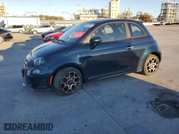 2013 FIAT 500 Turbo with VIN 3C3CFFHH5DT607243, listed as a Copart auction lot 84547324 with 0 mi miles and Salvage Title. Bid and sale history available at carsss.com. Image 1.