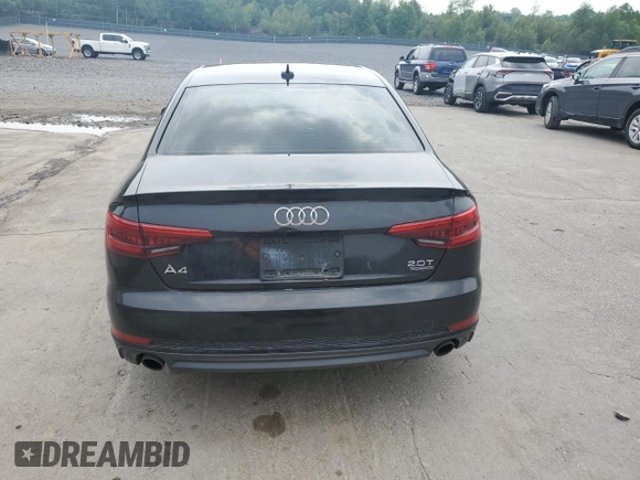 2017 Audi A4 Premium with VIN WAUDNAF40HN050153, listed as a Copart auction lot 60552645 with 117,318 mi miles and Salvage title. Bid and sale history available at DreamBid. Image 6.