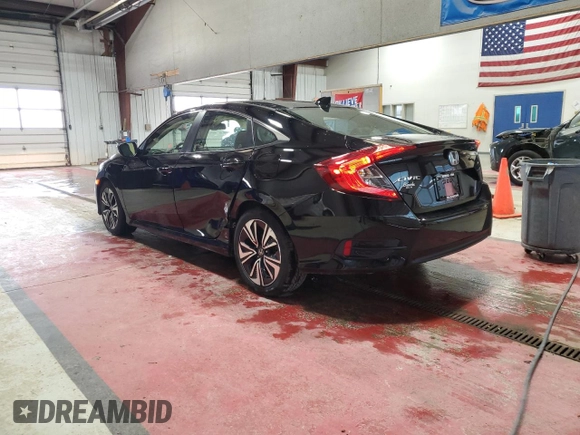 2018 Honda Civic EX-L with VIN JHMFC1F7XJX042033, listed as a Copart auction lot 53304175 with 90,055 mi miles and Salvage Title. Bid and sale history available at DreamBid. Image 2.