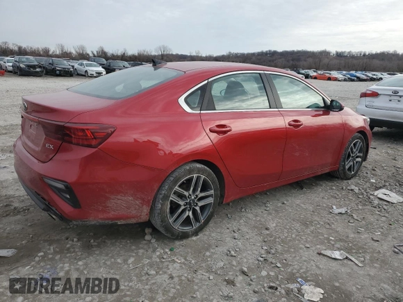 2021 Kia Forte EX with VIN 3KPF54ADXME349152, listed as a Copart auction lot 84282214 with 56,073 mi miles and Salvage Title. Bid and sale history available at DreamBid. Image 3.