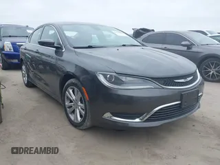 2015 Chrysler 200 Limited with VIN 1C3CCCAB5FN693203, listed as a IAAI auction lot 41628942 with 48,556 mi miles. Bid and sale history available at carsss.com. Image 1.