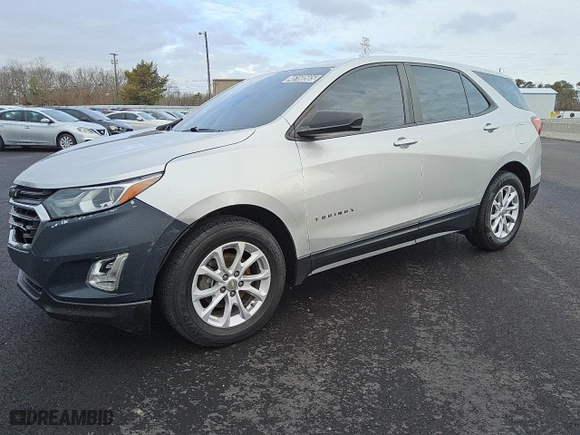 2020 Chevrolet Equinox LS with VIN 3GNAXSEV1LS723697, listed as a Copart auction lot 46160565 with 126,678 mi miles and Clean Title. Bid and sale history available at carsss.com. Image 1.