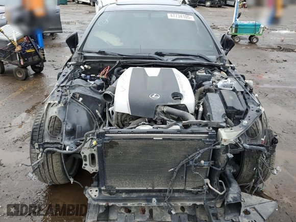 2015 Lexus RC 350 with VIN JTHSE5BC6F5001422, listed as a Copart auction lot 47734105 with 198,584 mi miles and Salvage Title. Bid and sale history available at carsss.com. Image 11.