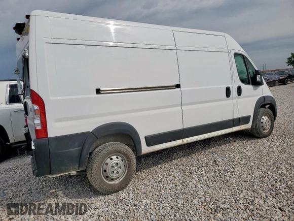2023 Ram ProMaster Cargo with VIN 3C6LRVDG8PE506207, listed as a Copart auction lot 53910875 with 33,889 mi miles and Salvage Title. Bid and sale history available at carsss.com. Image 3.