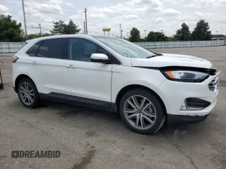 2022 Ford Edge Titanium with VIN 2FMPK4K92NBA96324, listed as a Copart auction lot 60516385 with Not provided miles and Salvage title. Bid and sale history available at DreamBid. Image 4.