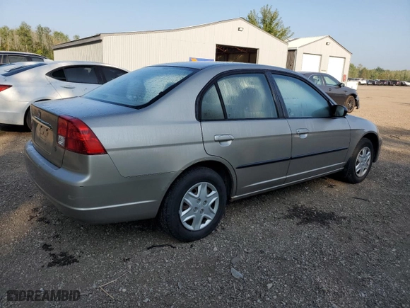 2003 Honda Civic DX with VIN 2HGES16493H930822, listed as a Copart auction lot 68539654 with 203,764 mi miles and Clean Title. Bid and sale history available at carsss.com. Image 3.
