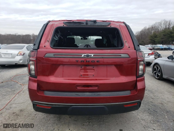 2021 Chevrolet Tahoe Z71 with VIN 1GNSKPKD1MR388747, listed as a Copart auction lot 72504172 with 24,108 mi miles. Bid and sale history available at carsss.com. Image 6.