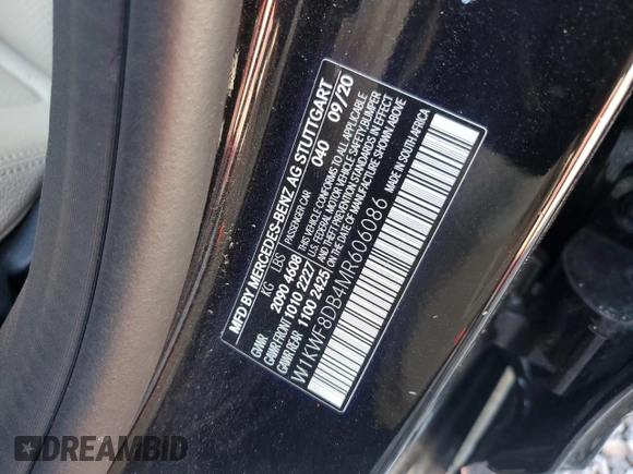 2021 Mercedes-Benz C 300 with VIN W1KWF8DB4MR606086, listed as a Copart auction lot 47115695 with 12,665 mi miles and Clean title. Bid and sale history available at DreamBid. Image 12.