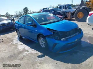 2019 Toyota Prius L Eco with VIN JTDKARFU6K3095072, listed as a IAAI auction lot 41853759 with 17,891 mi miles. Bid and sale history available at carsss.com. Image 1.
