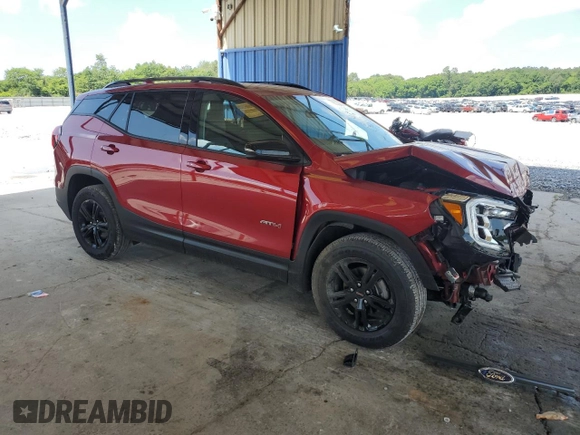 2023 GMC Terrain AT4 z VIN 3GKALYEG1PL244760, wystawiony jako Copart lot #57749645 z przebiegiem 16 832 mil mil oraz Szkoda całkowita • Salvage title. Historia ofert i sprzedaży dostępna na DreamBid. Obrazek 4.