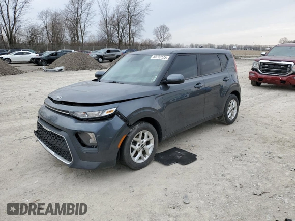 2021 Kia Soul S with VIN KNDJ23AU1M7740879, listed as a Copart auction lot 50702135 with 74,707 mi miles and Salvage Title. Bid and sale history available at carsss.com. Image 1.