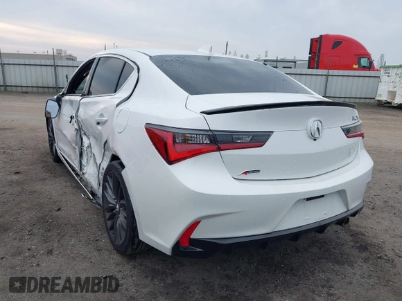 2020 Acura ILX w/Premium/A-SPEC Pkg with VIN 19UDE2F85LA000362, listed as a IAAI auction lot 41150245 with 47,015 mi miles. Bid and sale history available at carsss.com. Image 3.