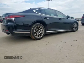 2018 Lexus LS 500 with VIN JTHB51FF9J5000688, listed as a Copart auction lot 58664355 with 106,208 mi miles and Salvage title. Bid and sale history available at DreamBid. Image 3.