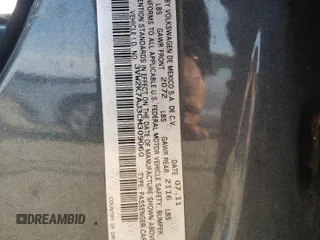 2012 Volkswagen Jetta S with VIN 3VW2K7AJ3CM309060, listed as a Copart auction lot 54548805 with 121,920 mi miles and Salvage title. Bid and sale history available at DreamBid. Image 12.
