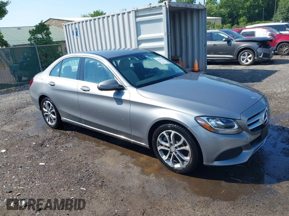 2016 Mercedes-Benz C 300 with VIN 55SWF4JB7GU162041, listed as a IAAI auction lot 42615333 with 39,714 mi miles and . Bid and sale history available at DreamBid. Image 1.