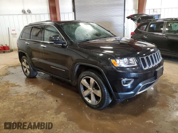 2014 Jeep Grand Cherokee Limited with VIN 1C4RJFBGXEC566996, listed as a Copart auction lot 50564115 with Not Provided miles and Clean Title. Bid and sale history available at DreamBid. Image 4.