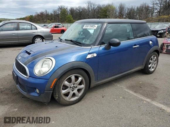 2007 MINI Hardtop S with VIN WMWMF735X7TL89784, listed as a Copart auction lot 55875985 with 98,380 mi miles and Clean Title. Bid and sale history available at DreamBid. Image 1.