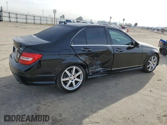2014 Mercedes-Benz C 300 Sport with VIN WDDGF8AB6EG253744, listed as a Copart auction lot 50181075 with 108,362 mi miles and Salvage Title. Bid and sale history available at DreamBid. Image 3.