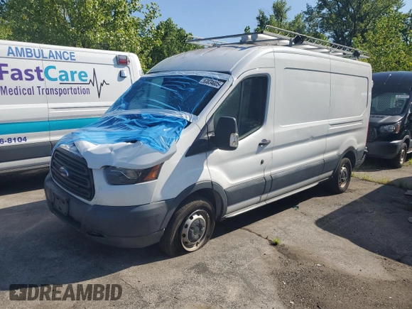 2017 Ford Transit Cargo z VIN 1FTBW2CM3HKB45373, wystawiony jako Copart lot #63834005 z przebiegiem 52 155 mil mil oraz Szkoda całkowita • Salvage title. Historia ofert i sprzedaży dostępna na DreamBid. Obrazek 1.