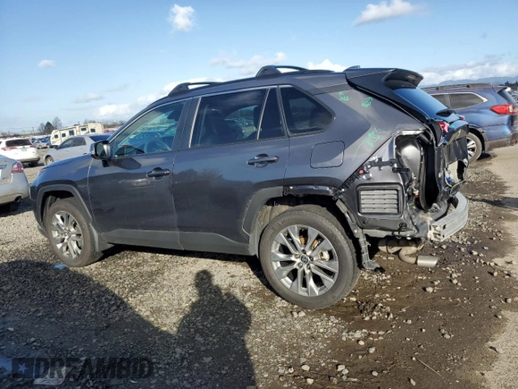 2024 Toyota RAV4 XLE Premium with VIN 2T3A1RFV9RC404627, listed as a Copart auction lot 46547265 with 19,214 mi miles and Salvage Title. Bid and sale history available at carsss.com. Image 2.