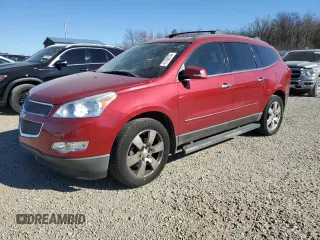2012 Chevrolet Traverse LTZ z VIN 1GNKRLED6CJ320828, wystawiony jako Copart lot #41700155 z przebiegiem 103 128 mil mil oraz Czysty tytuł • Clean title. Historia ofert i sprzedaży dostępna na DreamBid. Obrazek 1.