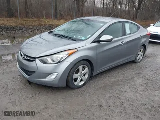 2012 Hyundai Elantra GLS with VIN KMHDH4AEXCU296746, listed as a IAAI auction lot 42022027 with 186,138 mi miles. Bid and sale history available at carsss.com. Image 2.