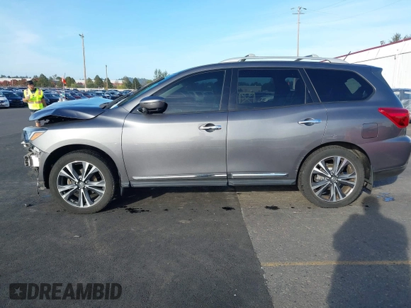 2017 Nissan Pathfinder SL with VIN 5N1DR2MM4HC623692, listed as a IAAI auction lot 40493909 with 68,563 mi miles and . Bid and sale history available at DreamBid. Image 14.
