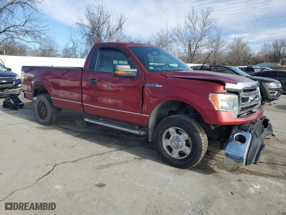 2013 Ford F-150 XL with VIN 1FTNF1EF0DKD31954, listed as a Copart auction lot 47823055 with 110,955 mi miles and Salvage Title. Bid and sale history available at carsss.com. Image 4.
