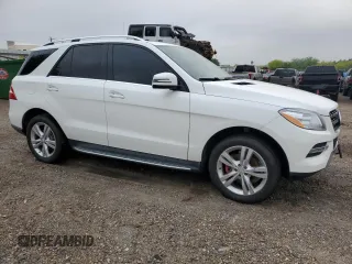 2015 Mercedes-Benz M ML 350 with VIN 4JGDA5JB7FA529231, listed as a Copart auction lot 51463655 with 91,206 mi miles and Salvage Title. Bid and sale history available at carsss.com. Image 4.