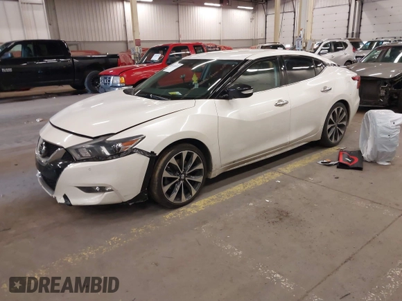 2016 Nissan Maxima SL with VIN 1N4AA6AP2GC399721, listed as a IAAI auction lot 41818252 with 64,386 mi miles and . Bid and sale history available at DreamBid. Image 17.