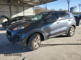 2018 Kia Sportage LX with VIN KNDPMCAC9J7371762, listed as a Copart auction lot 84332824 with 121,661 mi miles and Non Repairable. Bid and sale history available at carsss.com. Image 1.