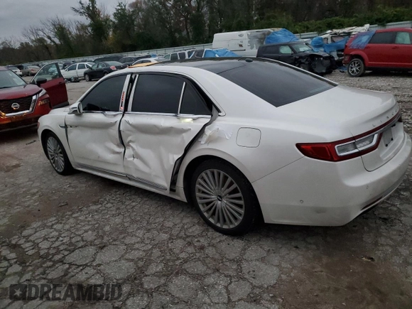 2017 Lincoln Continental Reserve with VIN 1LN6L9NP1H5637548, listed as a Copart auction lot 80906114 with 91,524 mi miles and Salvage Title. Bid and sale history available at carsss.com. Image 2.