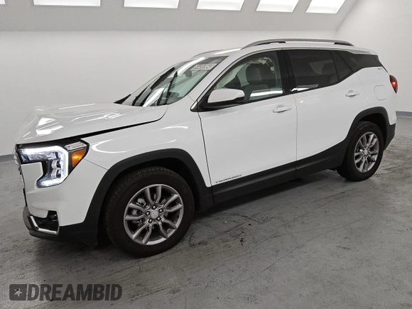 2024 GMC Terrain SLT with VIN 3GKALVEG5RL326685, listed as a Copart auction lot 86704444 with 7,090 mi miles and Salvage title. Bid and sale history available at DreamBid. Image 1.