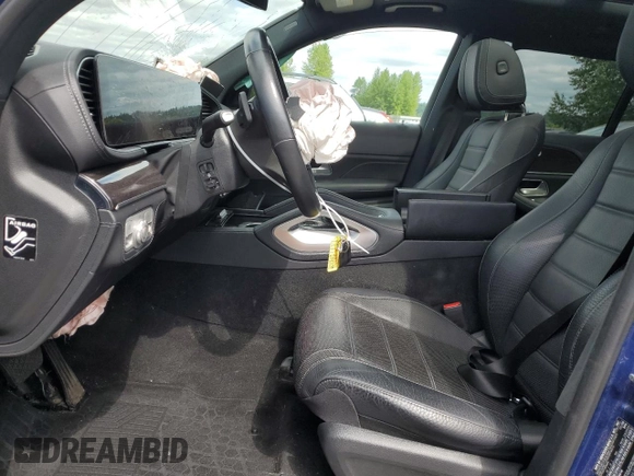 2021 Mercedes-Benz GLE 450 with VIN 4JGFB5KB1MA358171, listed as a Copart auction lot 59819205 with Not provided miles and Salvage title. Bid and sale history available at DreamBid. Image 7.
