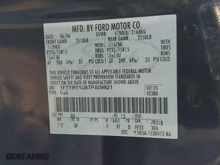 2007 Ford Ranger XL with VIN 1FTYR11U87PA09921, listed as a IAAI auction lot 41460931 with 170,276 mi miles. Bid and sale history available at carsss.com. Image 9.