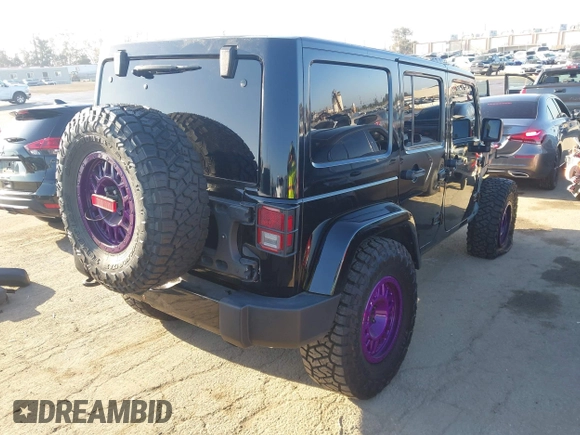 2017 Jeep Wrangler Unlimited Sahara with VIN 1C4BJWEG5HL635319, listed as a IAAI auction lot 42224748 with 141,214 mi miles and . Bid and sale history available at DreamBid. Image 4.
