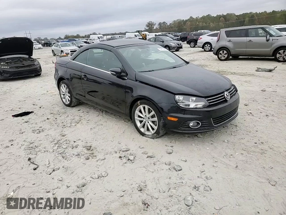2015 Volkswagen Eos Komfort with VIN WVWBW8AH6FV005693, listed as a Copart auction lot 79176614 with 106,556 mi miles and Salvage Title. Bid and sale history available at DreamBid. Image 11.