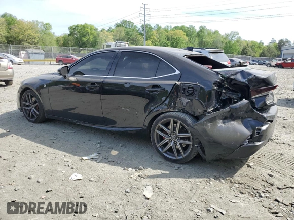 2019 Lexus IS 300 with VIN JTHC81D2XK5035236, listed as a Copart auction lot 54554095 with 70,847 mi miles and Salvage title. Bid and sale history available at DreamBid. Image 2.
