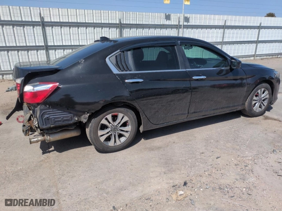 2013 Honda Accord Sdn LX with VIN 1HGCR2F38DA182287, listed as a Copart auction lot 52625225 with 164,580 mi miles and Salvage Title. Bid and sale history available at carsss.com. Image 3.