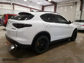2019 Alfa Romeo Stelvio Ti Sport with VIN ZASPAKBN3K7C45232, listed as a Copart auction lot 48581885 with 0 mi miles and Non Repairable. Bid and sale history available at carsss.com. Image 3.