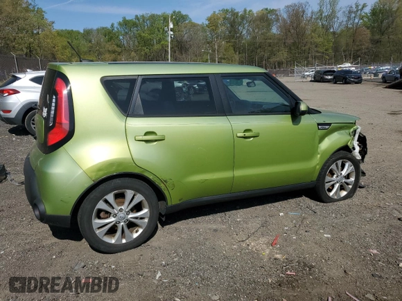 2015 Kia Soul + with VIN KNDJP3A57F7774581, listed as a Copart auction lot 53525905 with 126,763 mi miles and Salvage Title. Bid and sale history available at carsss.com. Image 3.