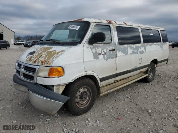 2002 Dodge Ram Wagon with VIN 2B5WB35Z62K116830, listed as a Copart auction lot 81966554 with NaN miles and Salvage Title. Bid and sale history available at carsss.com. Image 1.