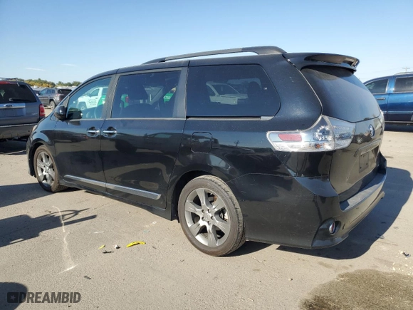 2015 Toyota Sienna SE with VIN 5TDXK3DC7FS549635, listed as a Copart auction lot 74843324 with 78,403 mi miles and Salvage Title. Bid and sale history available at carsss.com. Image 2.
