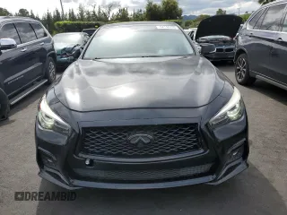 2018 Infiniti Q50 3.0t LUXE with VIN JN1EV7AP2JM590114, listed as a Copart auction lot 52146795 with 89,714 mi miles and Salvage Title. Bid and sale history available at carsss.com. Image 5.