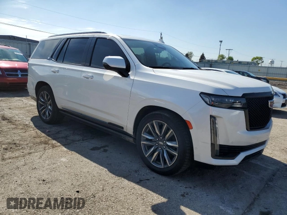 2021 Cadillac Escalade Sport Platinum with VIN 1GYS3GKLXMR378824, listed as a Copart auction lot 55270325 with 77,986 mi miles and Clean title. Bid and sale history available at DreamBid. Image 4.